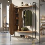 خزانة ملابس مودرن مع ستاند عرض – تصميم يجمع بين الأناقة والتخزين العملي من Stand Masr